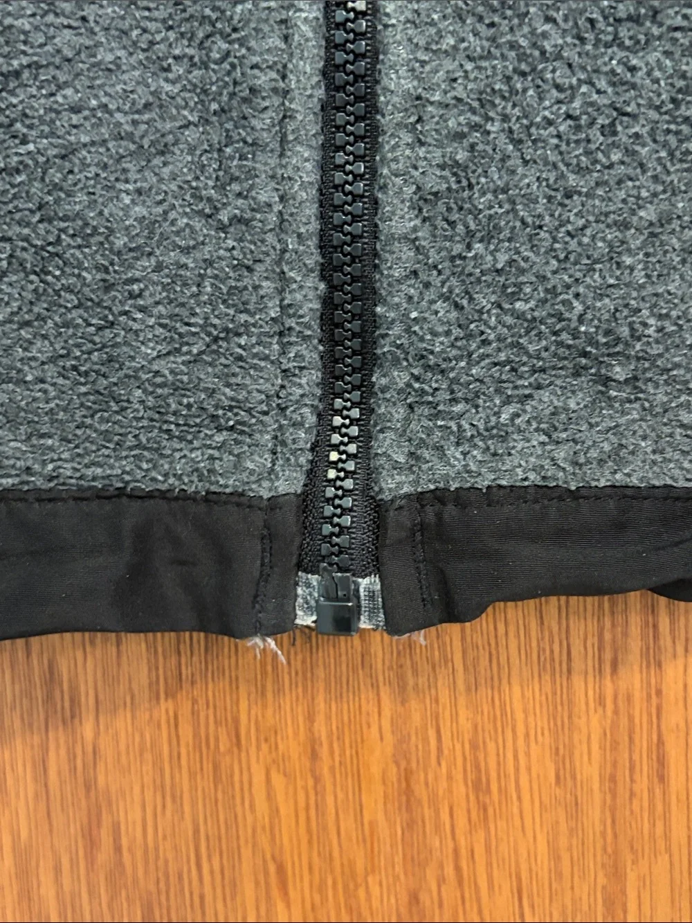 The North Face Denali Fleece Jacket Mens Large Gray Black Full Zip RN99978